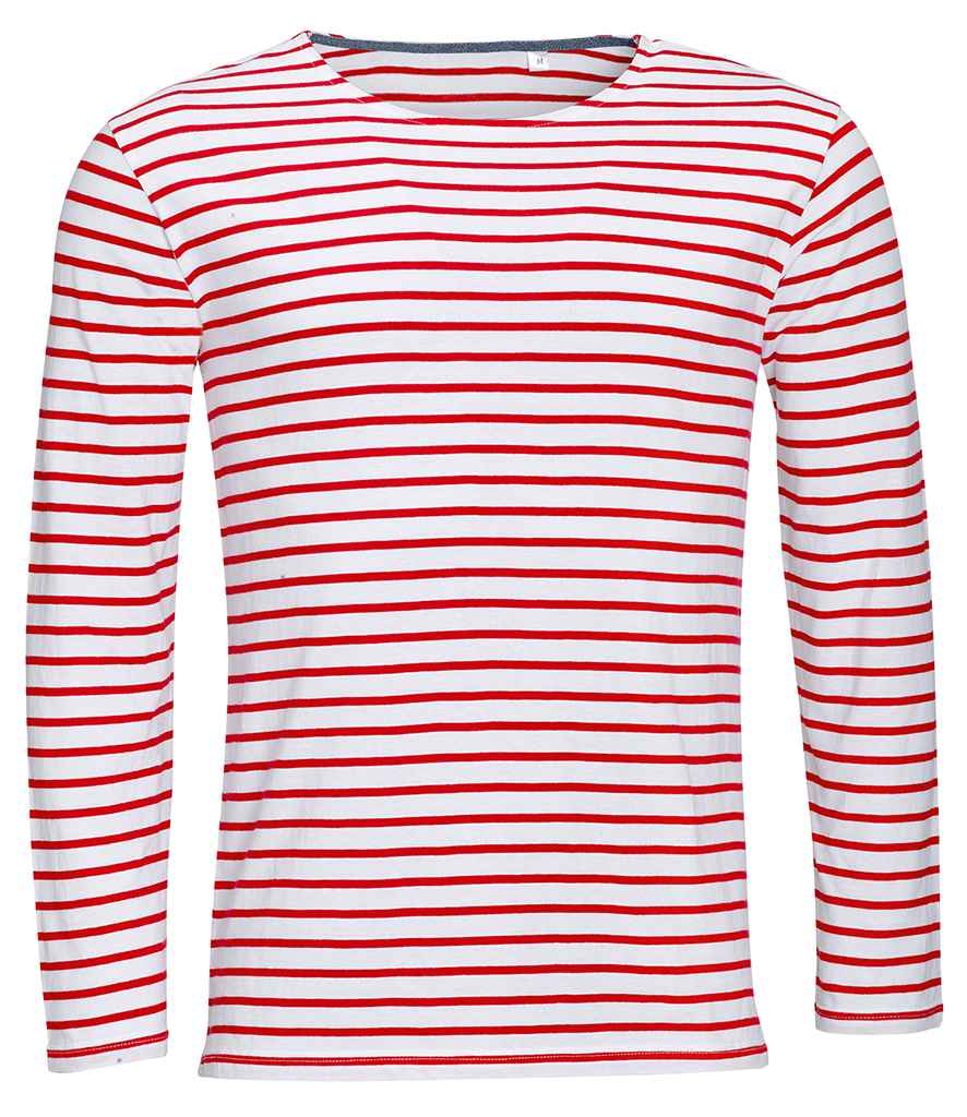 SOL'S Marine Long Sleeve Striped T-Shirt 01402