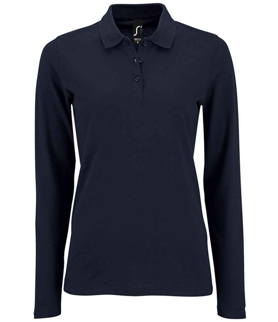 SOL'S Ladies Perfect Long Sleeve Piqué Polo Shirt 02083