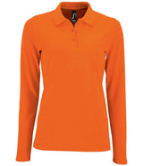 SOL'S Ladies Perfect Long Sleeve Piqué Polo Shirt 02083
