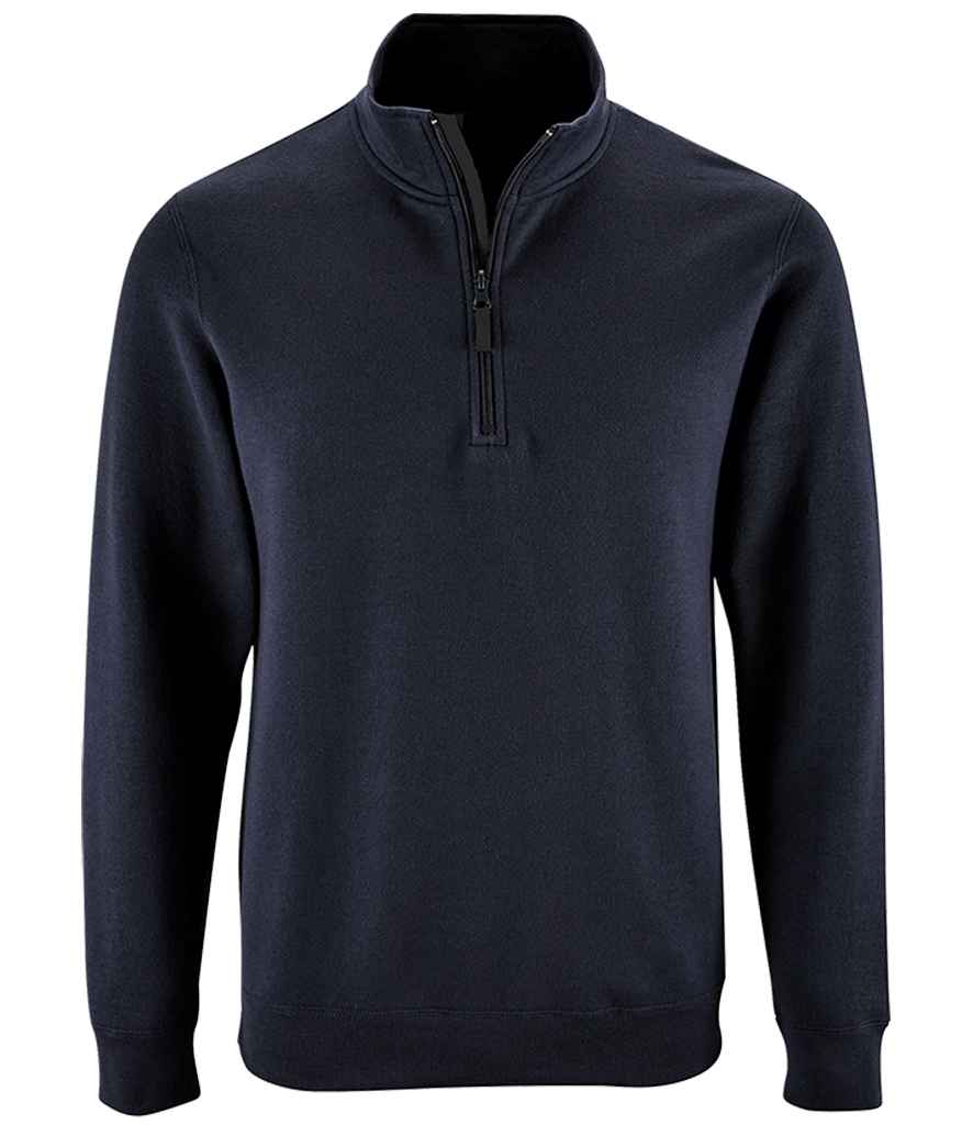 SOL'S Stan Contrast Zip Neck Sweatshirt 02088