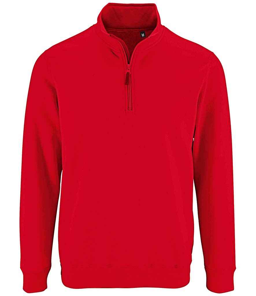 SOL'S Stan Contrast Zip Neck Sweatshirt 02088