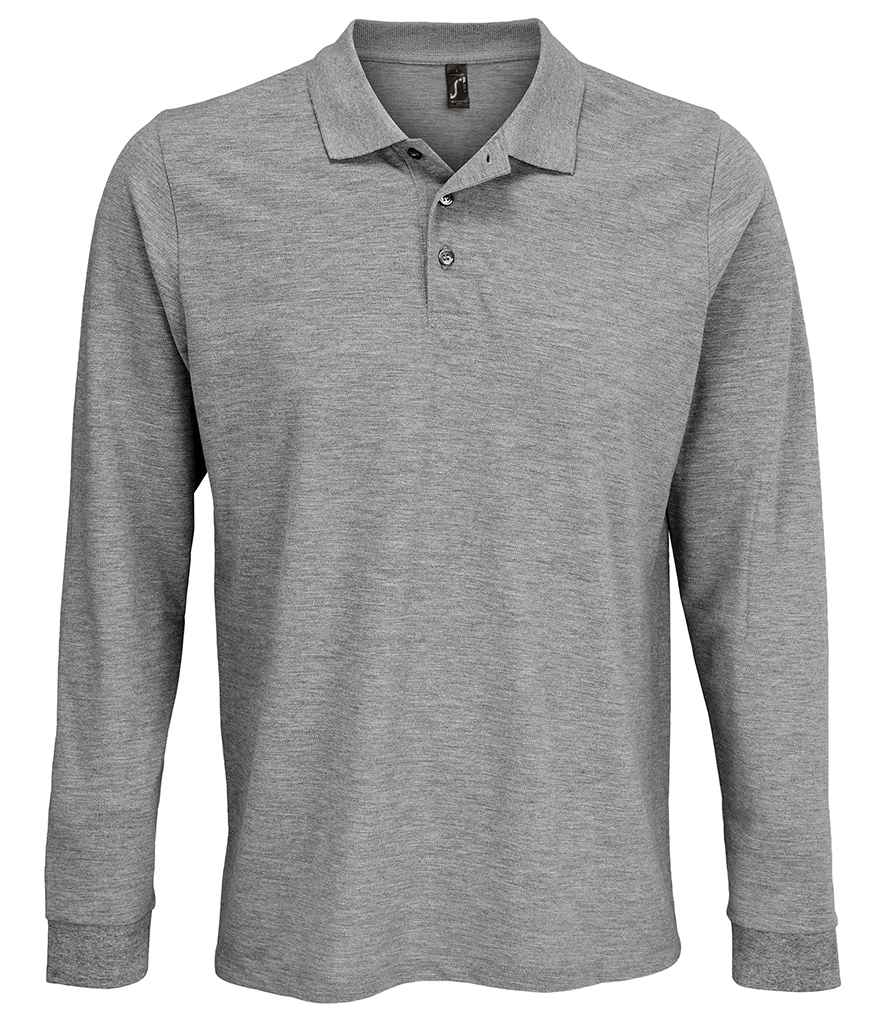 SOL'S Unisex Prime Long Sleeve Piqué Polo Shirt 03983