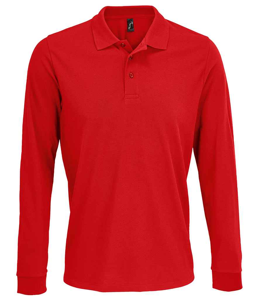 SOL'S Unisex Prime Long Sleeve Piqué Polo Shirt 03983