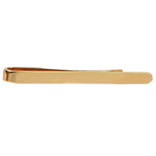Plain Polished Gold Plated Tie Slide by Dalaco