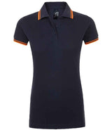 SOL'S Ladies Pasadena Tipped Cotton Piqué Polo Shirt 10578