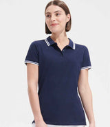 SOL'S Ladies Pasadena Tipped Cotton Piqué Polo Shirt 10578