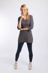 Weird Fish Louisa Leggings in Dark Navy