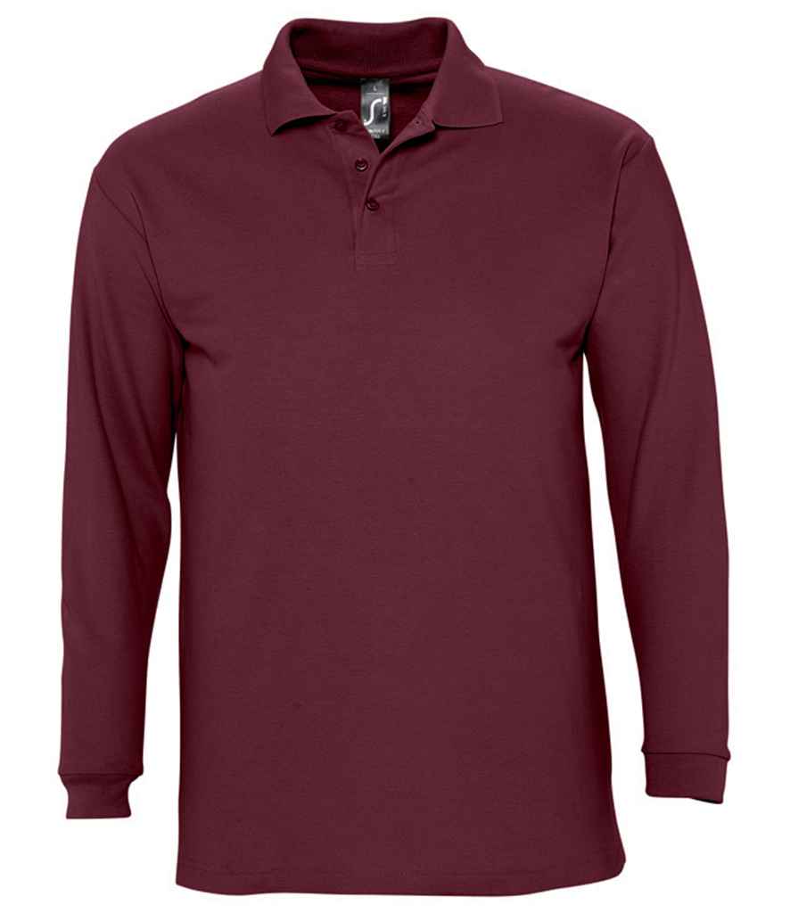 SOL'S Winter II Long Sleeve Cotton Piqué Polo Shirt 11353