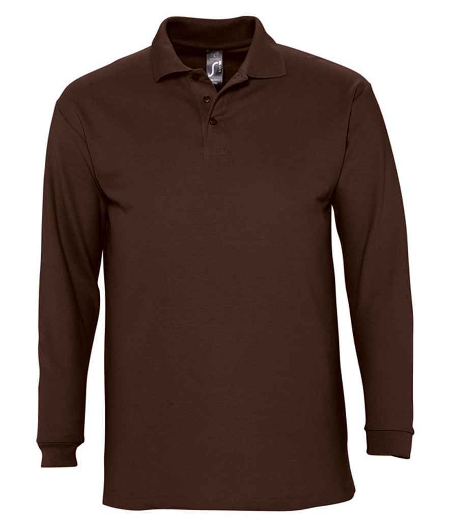 SOL'S Winter II Long Sleeve Cotton Piqué Polo Shirt 11353