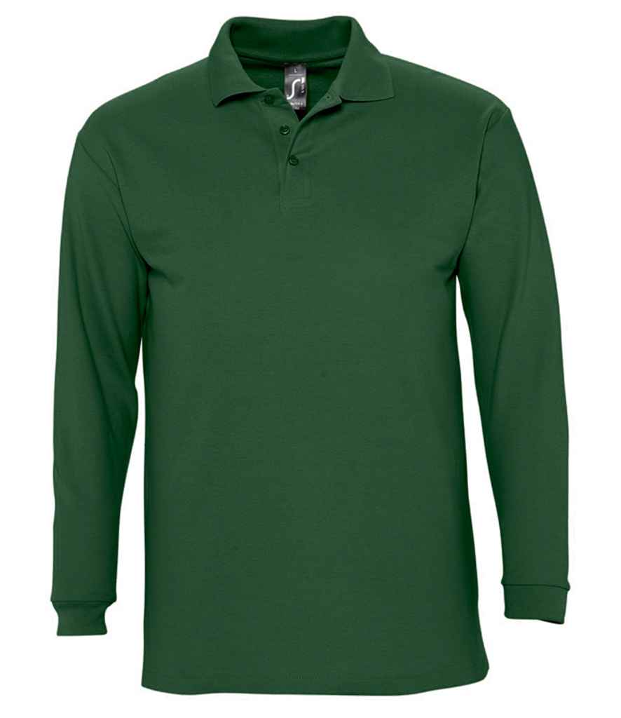 SOL'S Winter II Long Sleeve Cotton Piqué Polo Shirt 11353