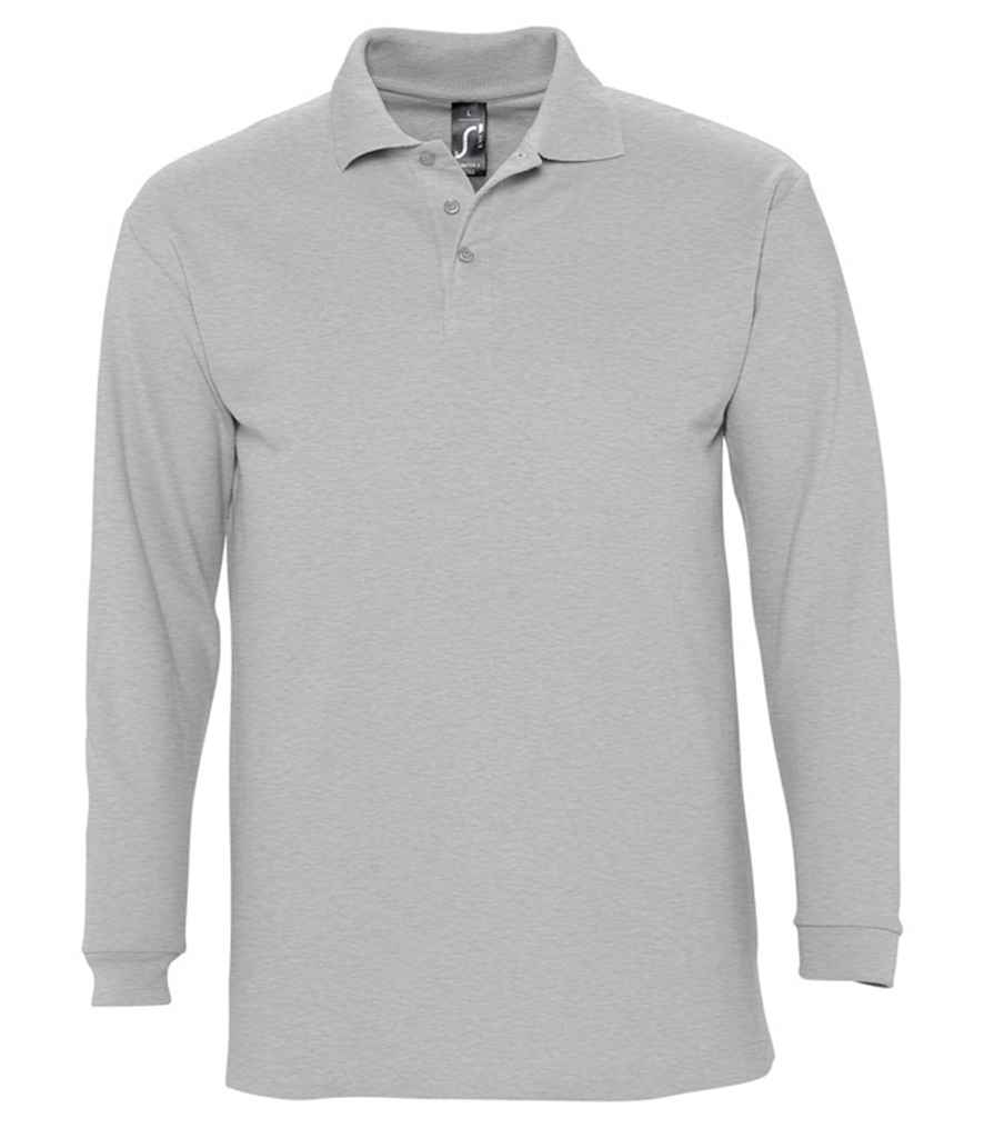 SOL'S Winter II Long Sleeve Cotton Piqué Polo Shirt 11353