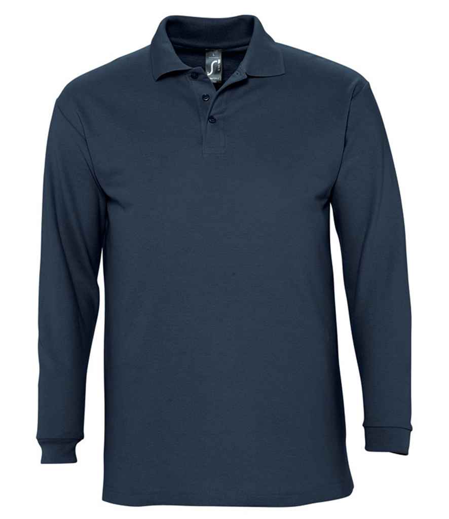 SOL'S Winter II Long Sleeve Cotton Piqué Polo Shirt 11353