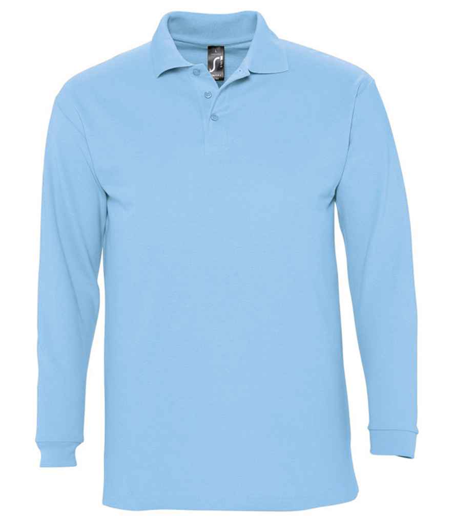 SOL'S Winter II Long Sleeve Cotton Piqué Polo Shirt 11353