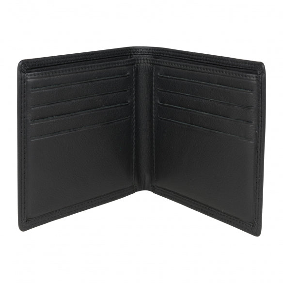 Brown Leather Classic Billfold Wallet RFID lined 8 Card Slots by Dalaco
