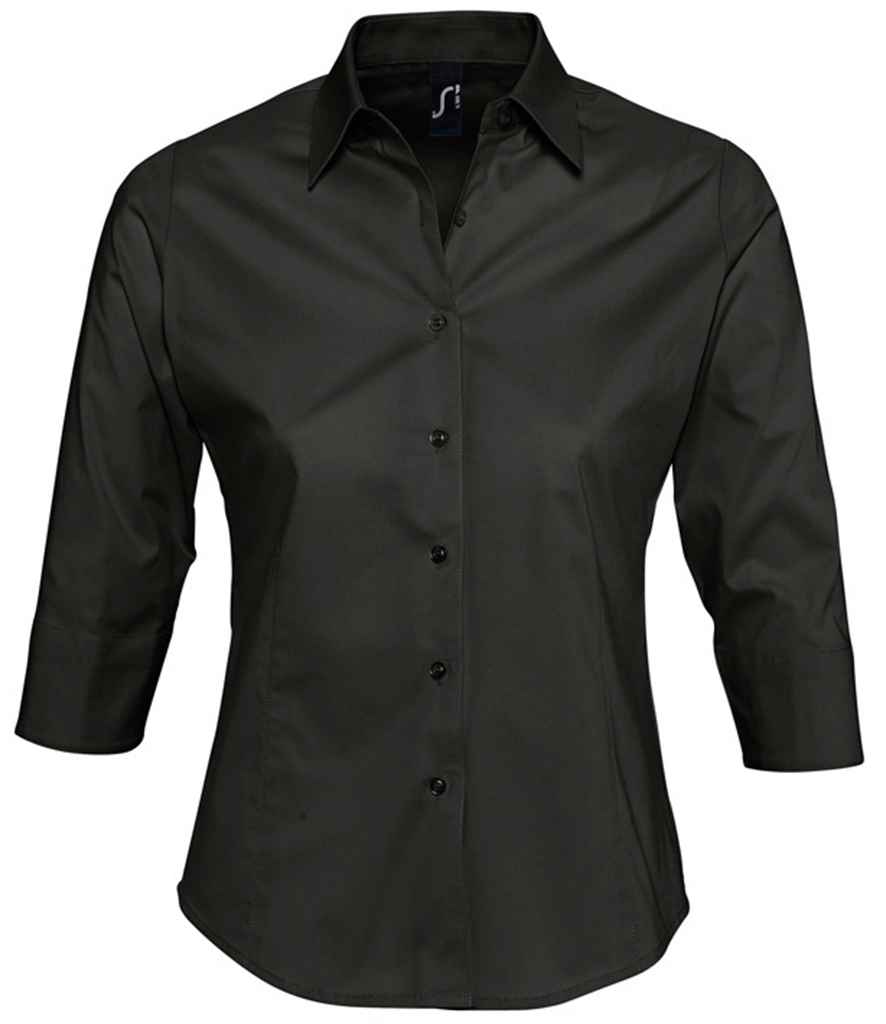 SOL'S Ladies Effect 3/4 Sleeve Fitted Shirt 17010