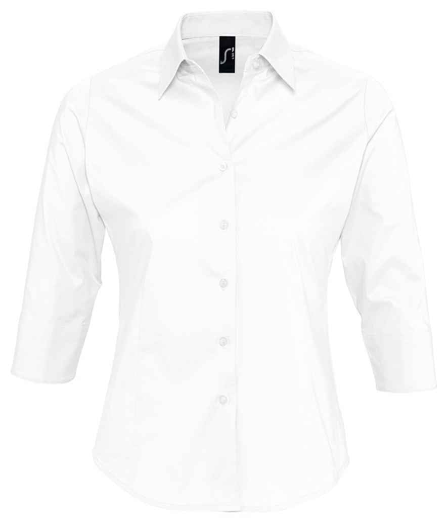 SOL'S Ladies Effect 3/4 Sleeve Fitted Shirt 17010