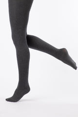 Weird Fish Una Plain Tights in Charcoal Marl