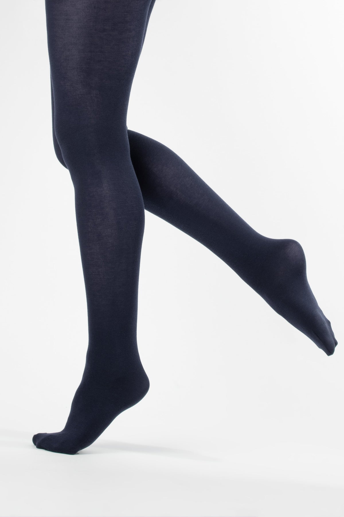 Weird Fish Una Plain Tights in Midnight
