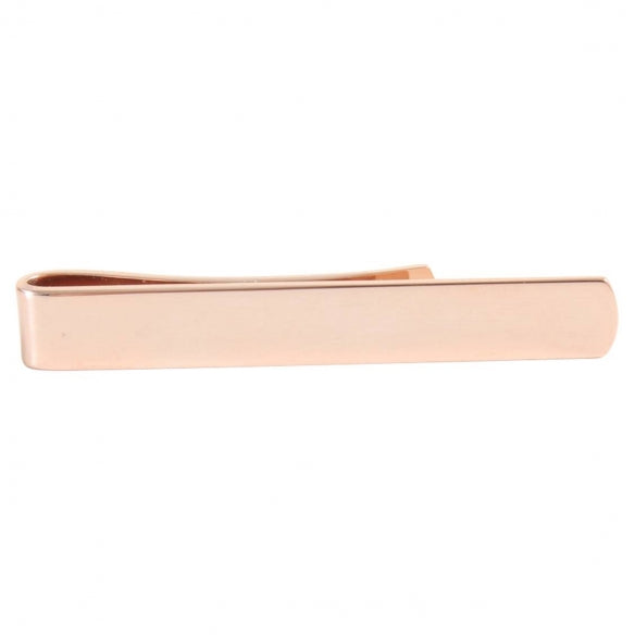 Rose Gold Plated Skinny Tie Slide by Dalaco