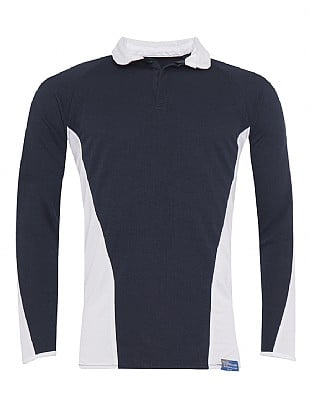 Blue Max Banner International Rugby Shirt 1DX - Navy/White