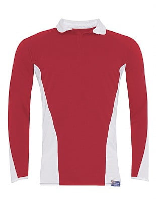 Blue Max Banner International Rugby Shirt 1DX - Scarlet/White