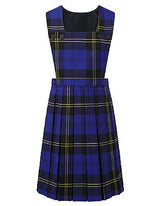 Blue Max Banner Prestwick Tartan Pinafore 1EL - Royal Blue