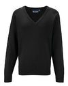 Blue Max Banner 50/50 V Neck Pullover 1WP - Black