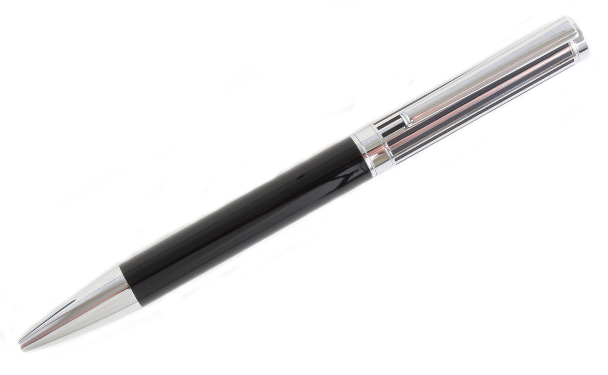 Black Lined Ball Point Pen by Dalaco
