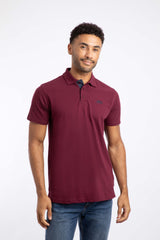 Weird Fish Miles Pique Polo Shirt in Tawny Port