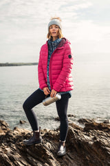 Weird Fish Eshka Lightweight Padded Jacket in Foxglove