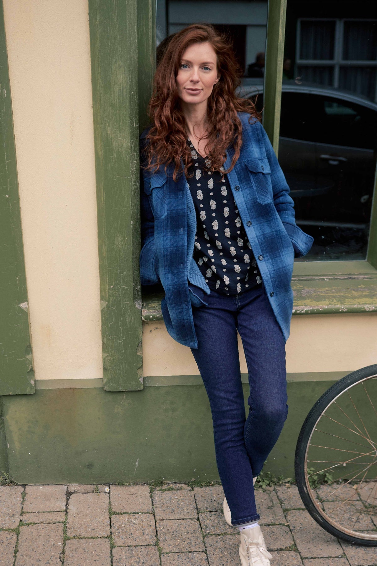 Weird Fish Gerrie Slim Leg Jeans in Dark Denim