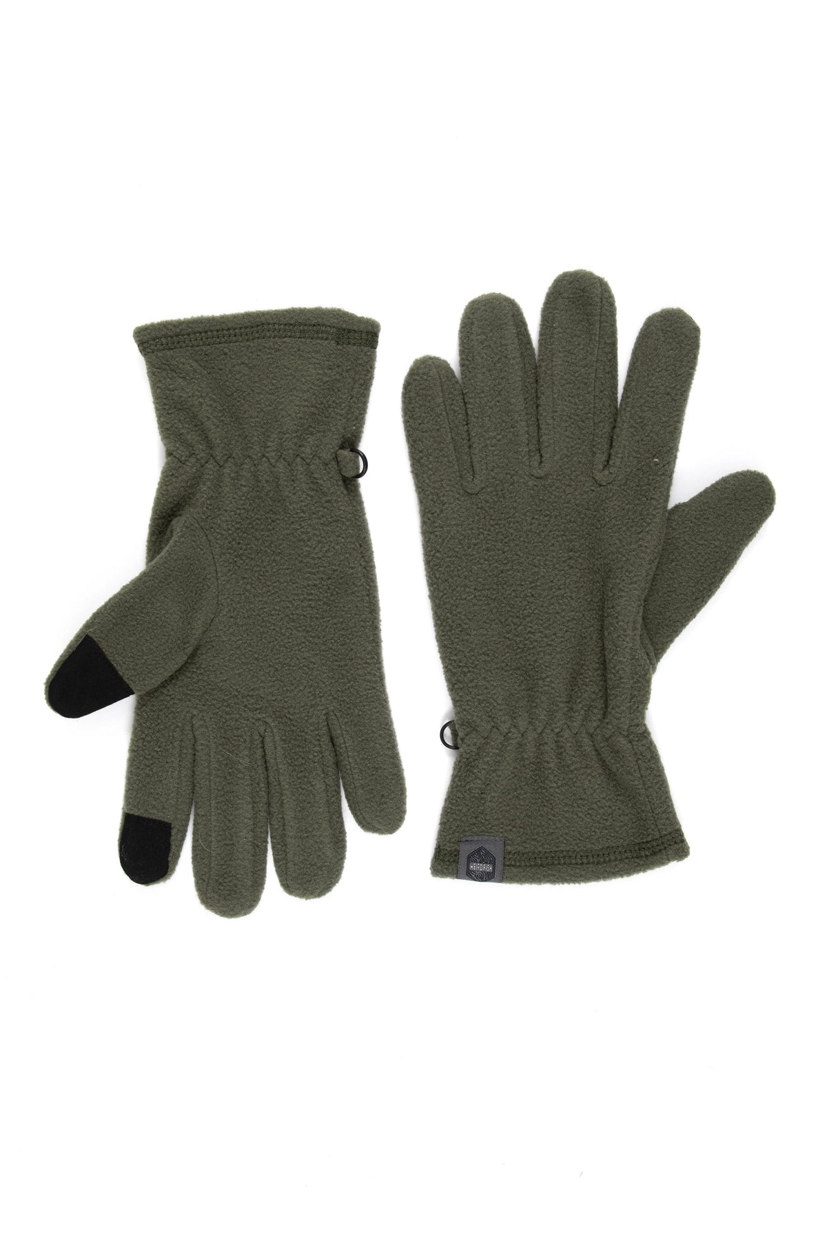 Weird Fish Tayport Microfleece Gloves in Duck Green