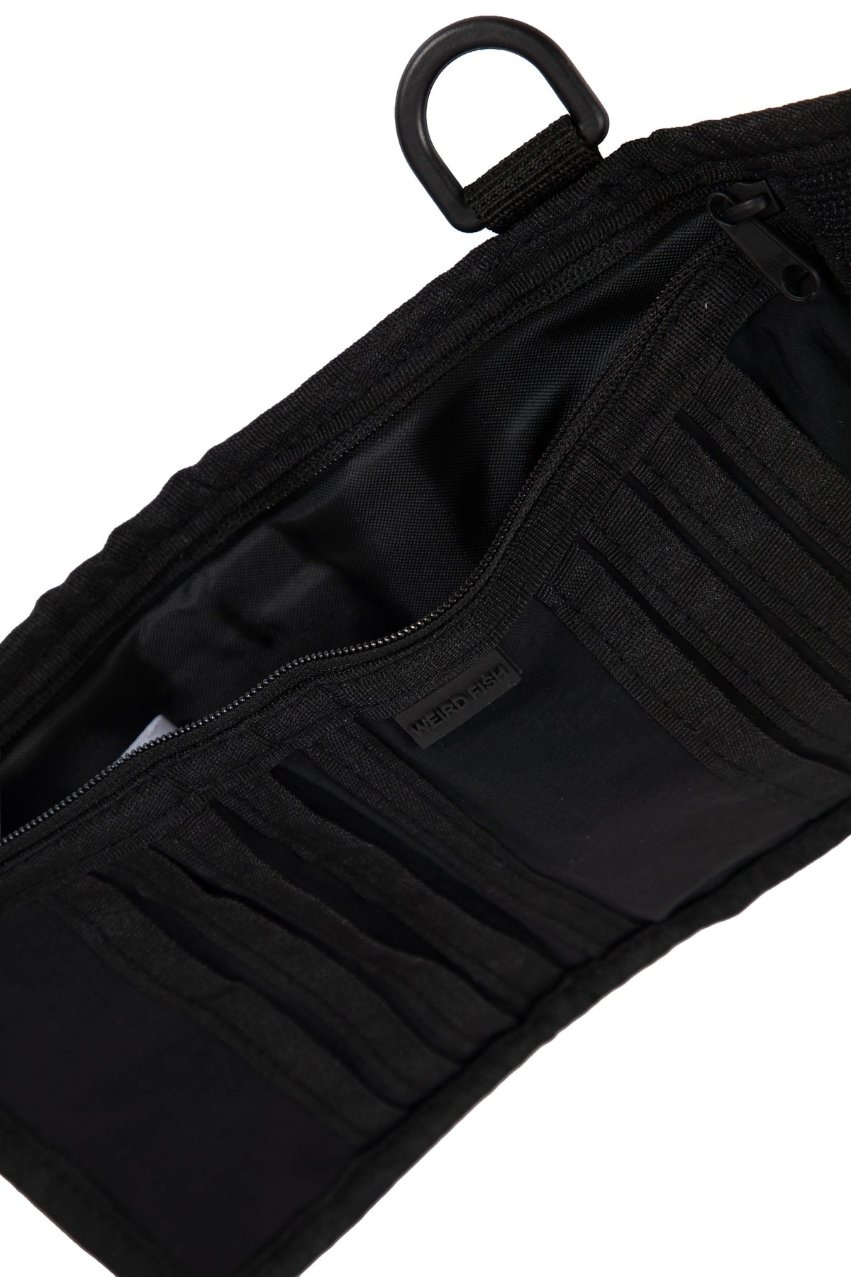 Weird Fish Calden Ripper Wallet in Black