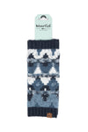 Weird Fish Shutt Fair Isle Wrist Warmers in Ash Blue