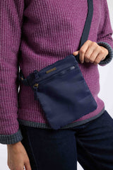 Weird Fish Nisla Crossbody Bag in Navy