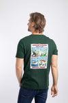 Weird Fish James Pond Back Print Artist T-Shirt in Beetle Green