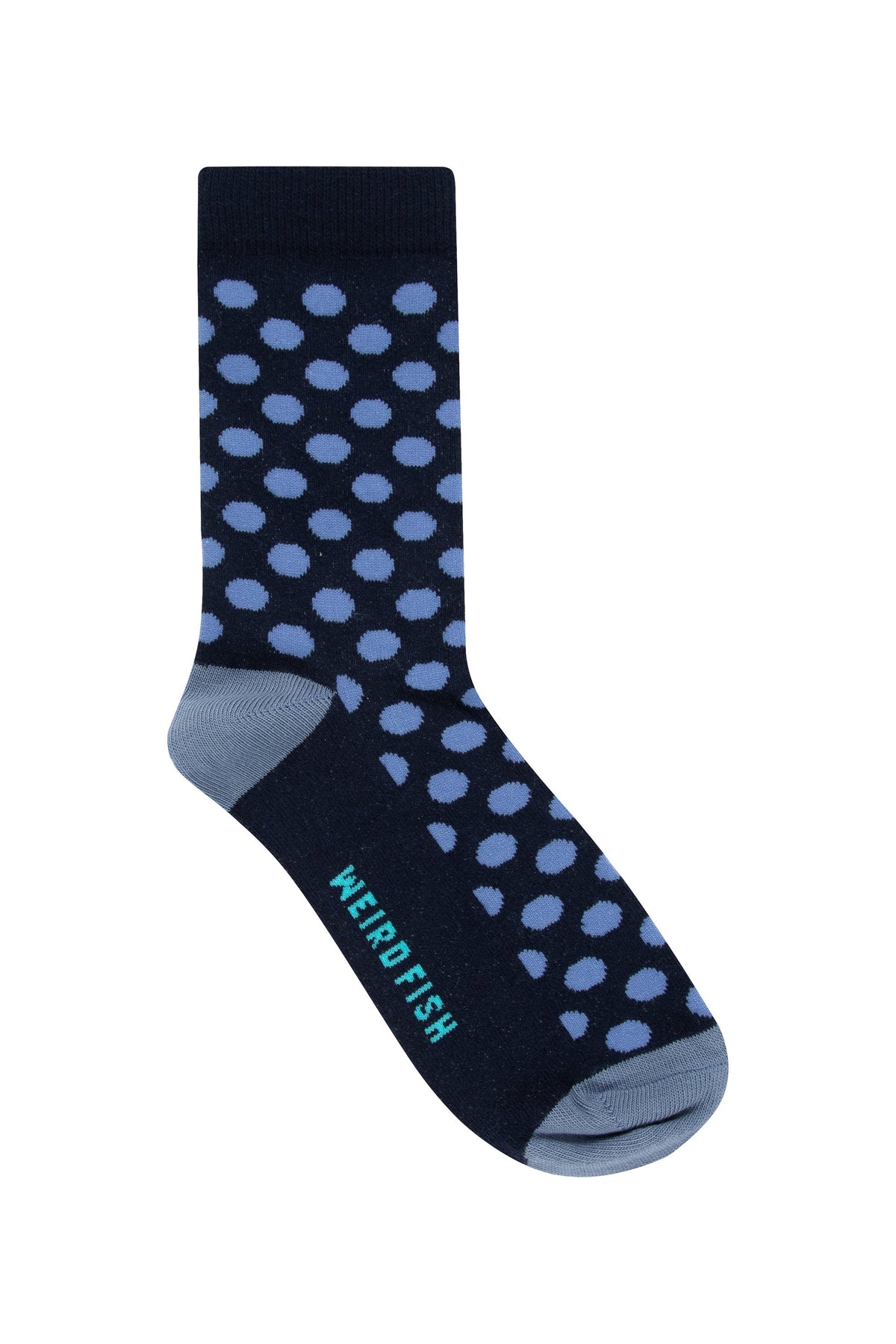 Weird Fish Parade Patterned Socks 3 Pack in Dark Blue