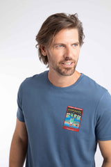 Weird Fish Shawshark Redemption Back Print Artist T-Shirt in Ensign Blue
