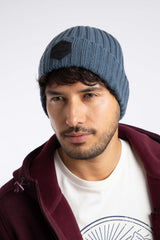 Weird Fish Monreith Beanie Hat in Ash Blue