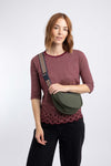 Weird Fish Bason Half Moon Bag in Winter Green