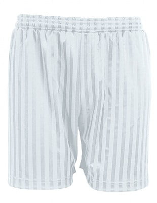 Blue Max Banner Shadow Stripe Shorts 3BS - White