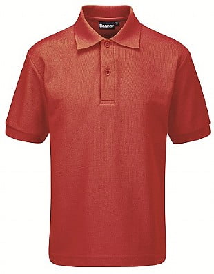 Blue Max Banner Millfield Poloshirt 3PM - Red
