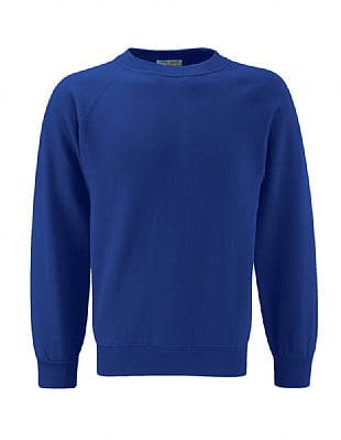 Blue Max Banner Select Raglan Crew Neck Sweatshirt 3SR - Deep Royal