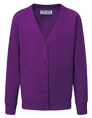 Blue Max Banner Classic Raglan Cardigan 3SU - Purple