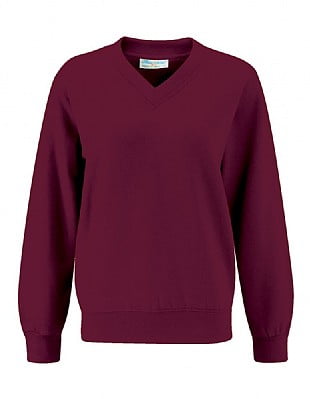 Blue Max Banner Select V-Neck Sweatshirt 3SV - Burgundy