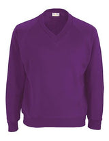 Blue Max Banner Classic V-Neck Sweatshirt 3SY - Purple