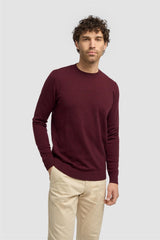 Connall Crewneck Jumper - Wine