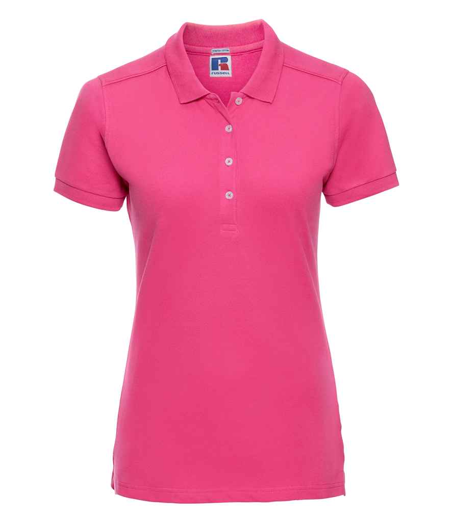 Russell Athletic Ladies Stretch Piqué Polo Shirt 566F