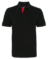 Asquith & Fox Men's classic fit contrast polo AQ012