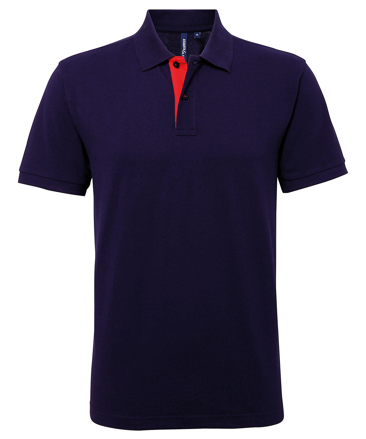Asquith & Fox Men's classic fit contrast polo AQ012
